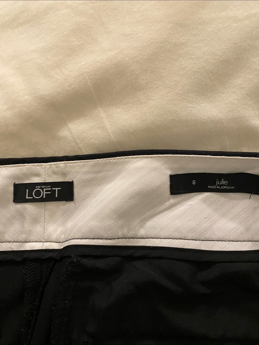 LOFT Julie Black Tailored Slim Straight Trousers - Picture 2 of 7